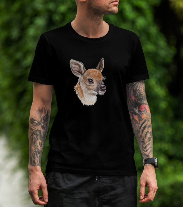 Baby Faces Fawn Wildlife Portrait 442255 T-Shirt