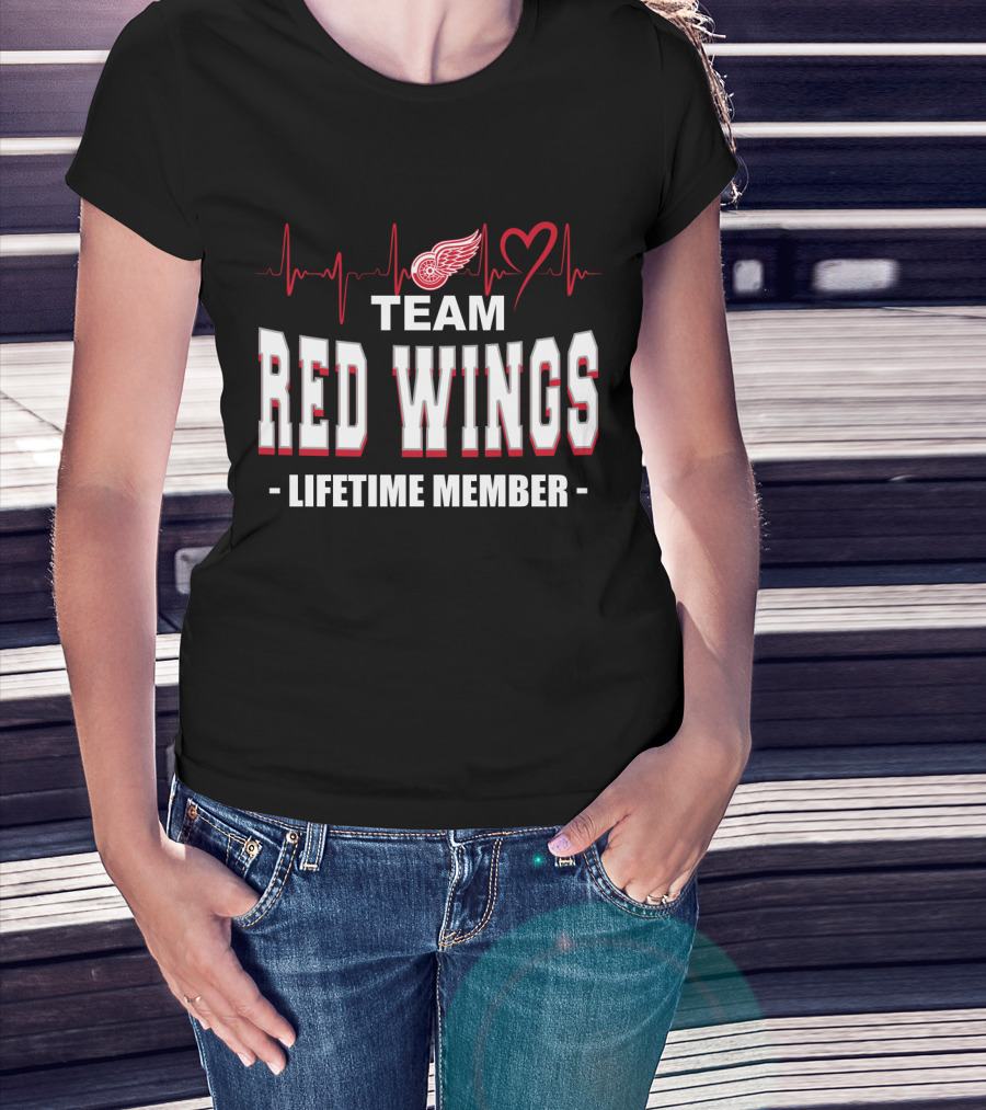 Team Red Wings Lifetime Member Detroit T-Shirt