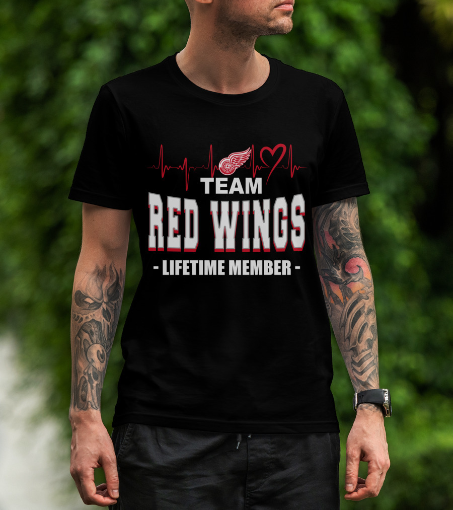 Team Red Wings Lifetime Member Detroit T-Shirt