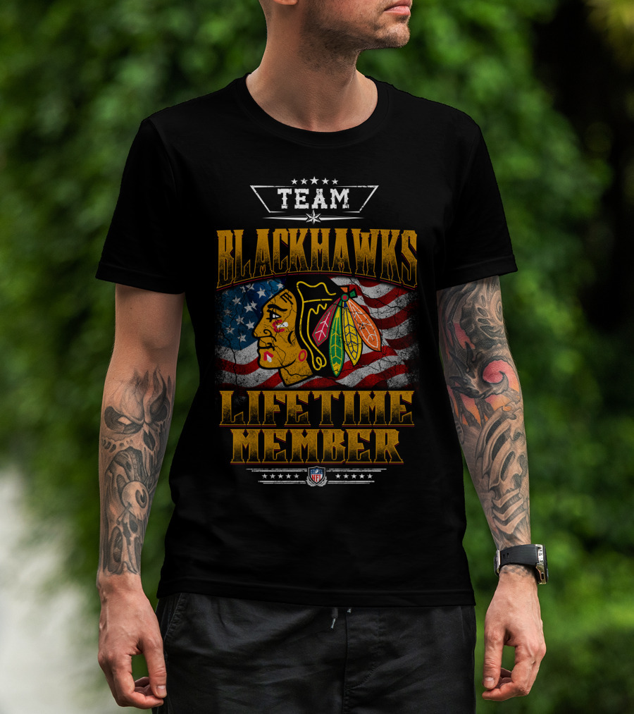 Team Blackhawks Lifetime Member T-Shirt