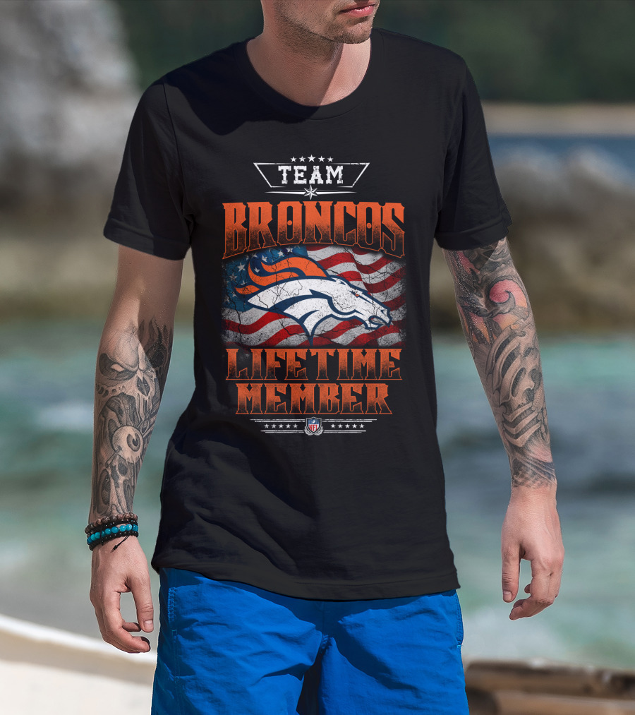 Team Broncos Lifetime Member Nfl T-Shirt