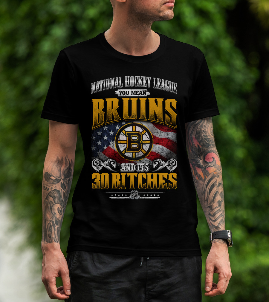 Bruins National Hockey League You Mean And Its 30 Bitches T-Shirt