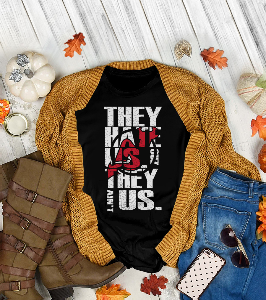 They Hate Us They Aint Us New Jersey Devils T-Shirt