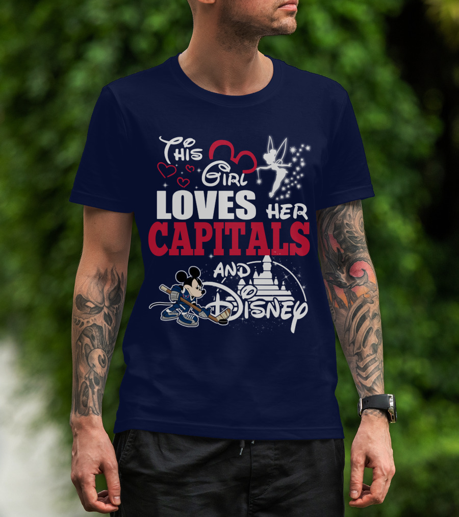 This Girl Loves Her Capitals And Disney T-Shirt