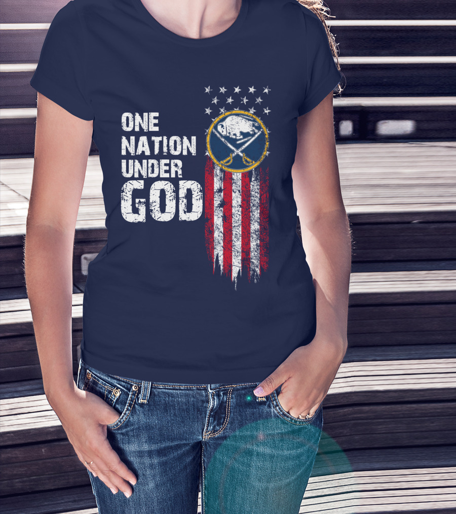 One Nation Under God Buffalo Sabres T-Shirt