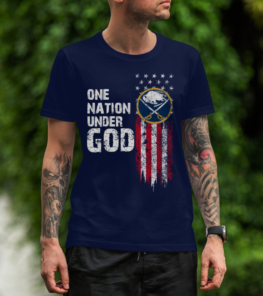 One Nation Under God Buffalo Sabres T-Shirt
