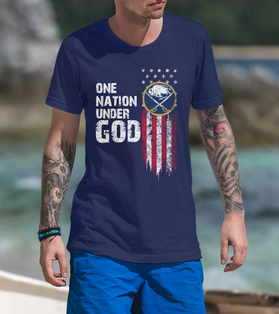One Nation Under God Buffalo Sabres T-Shirt