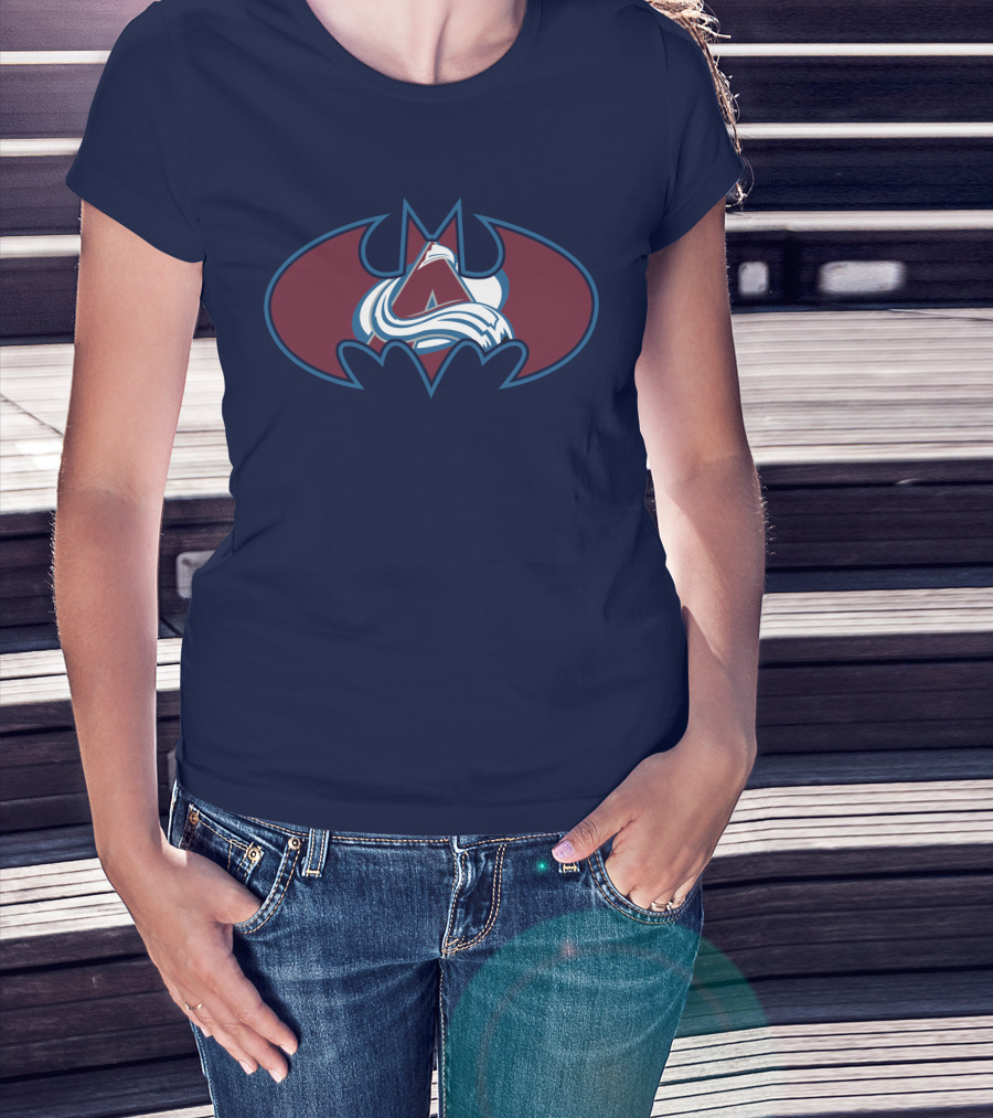 Colorado Avalanche Batman Logo Mashup T-Shirt