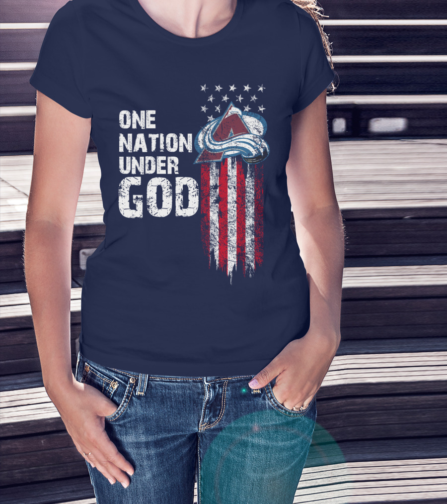 One Nation Under God Colorado Avalanche T-Shirt