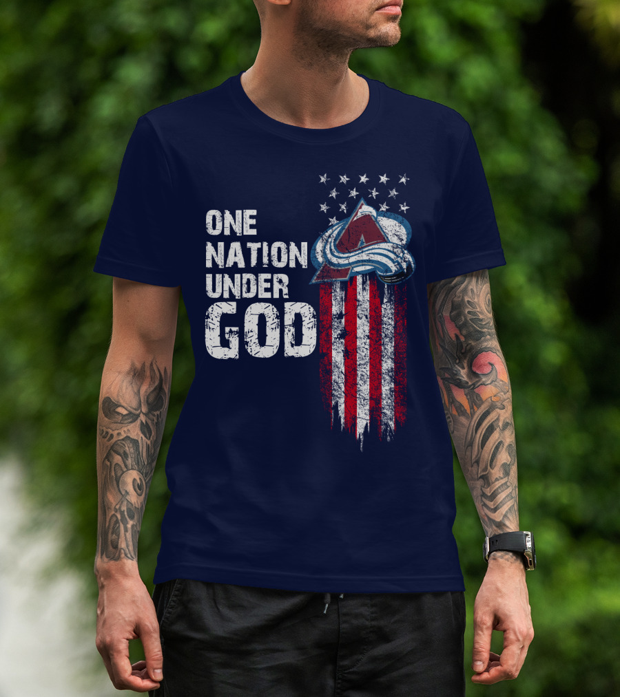 One Nation Under God Colorado Avalanche T-Shirt