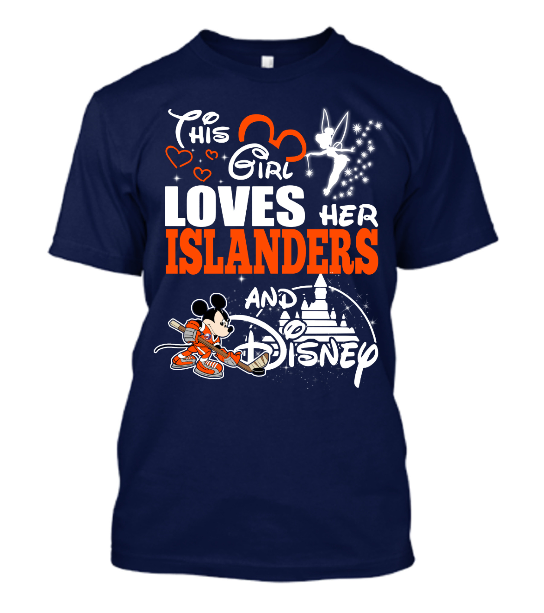 This Girl Loves Her Islanders And Disney T-Shirt