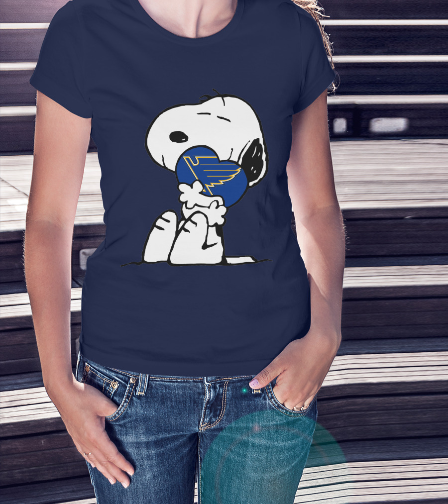 Snoopy Hugging St. Louis Blues T-Shirt