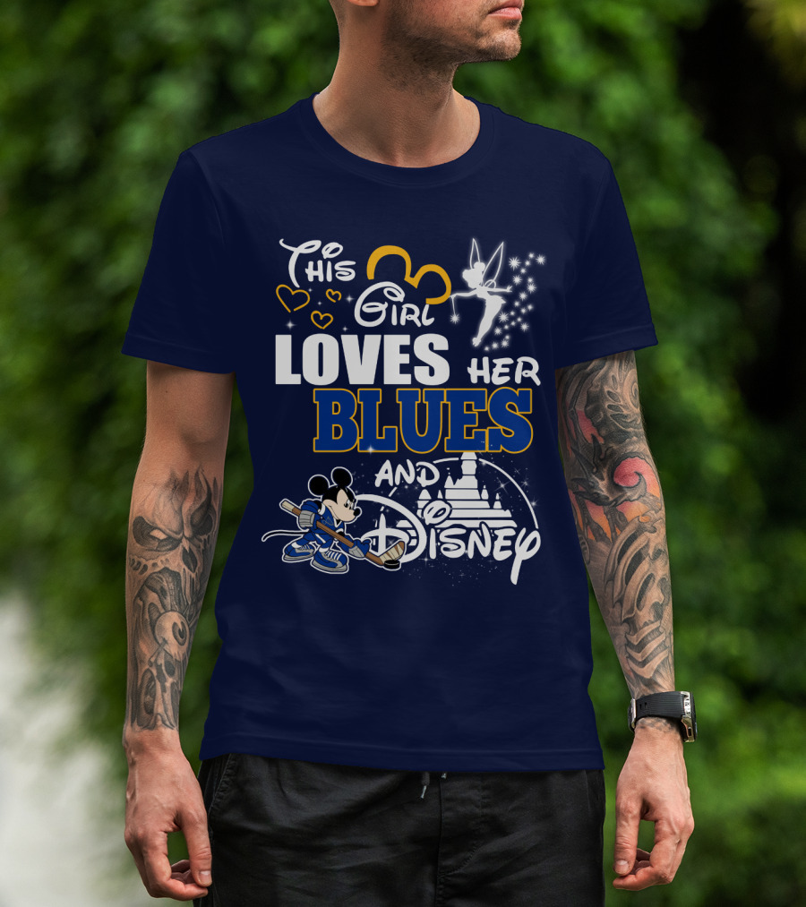 This Girl Loves Her Blues And Disney T-Shirt
