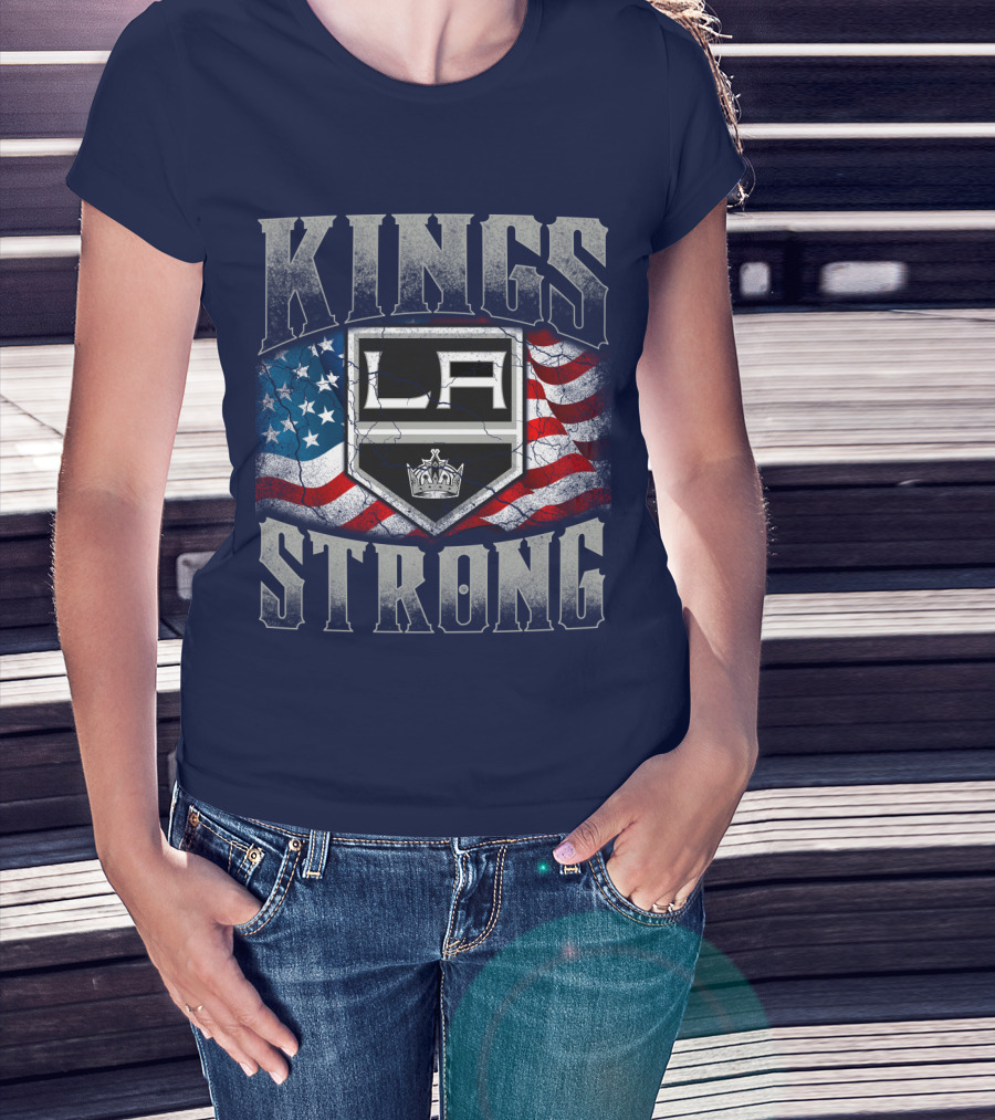 Kings Strong La American Flag T-Shirt
