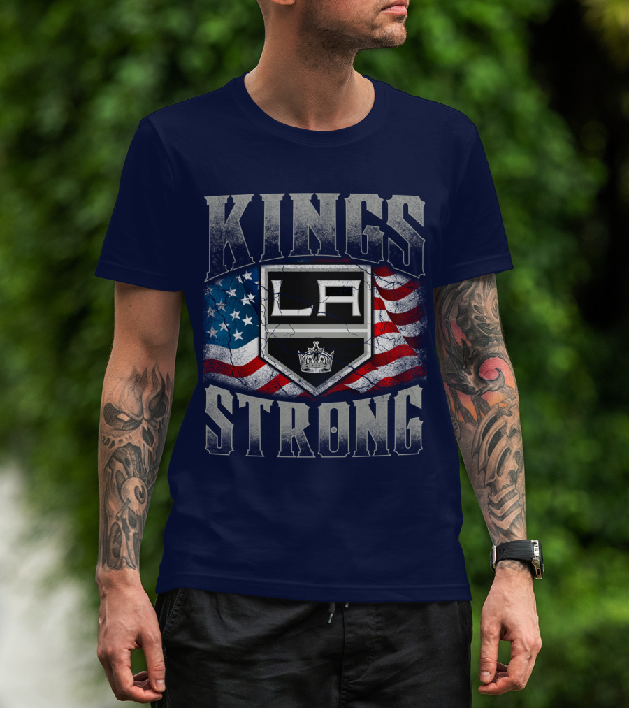 Kings Strong La American Flag T-Shirt