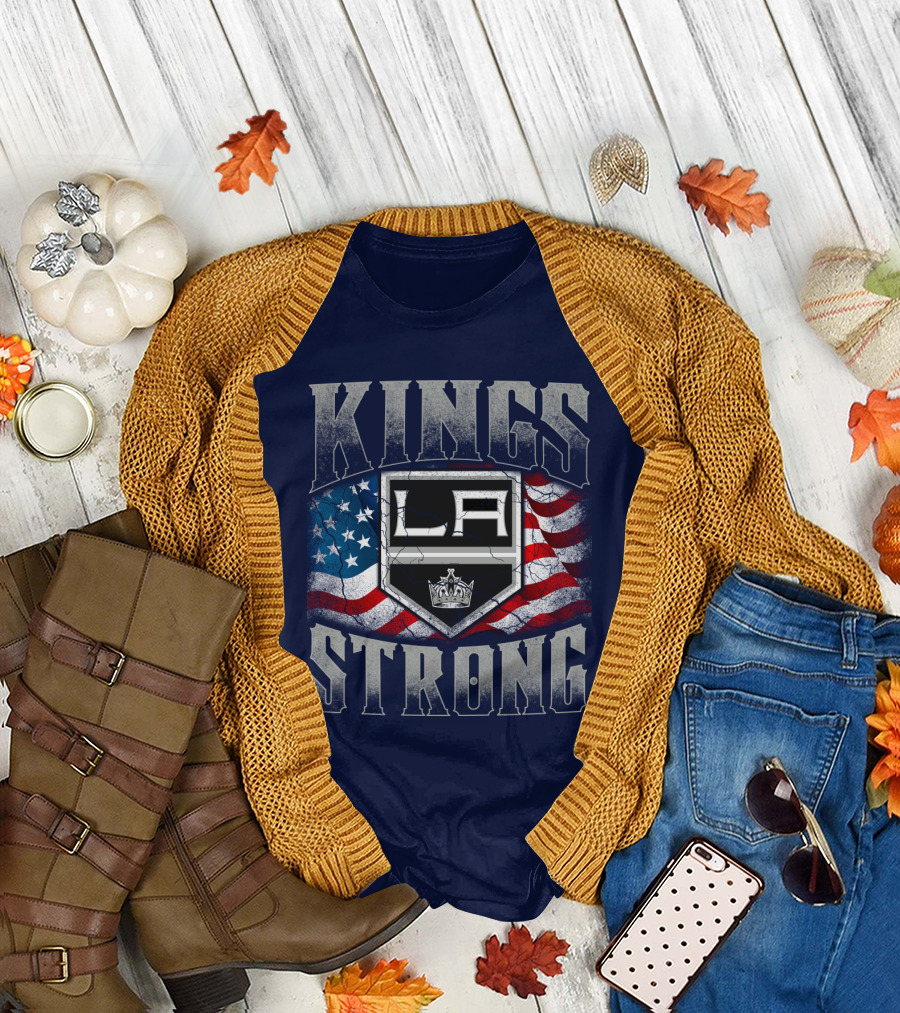 Kings Strong La American Flag T-Shirt