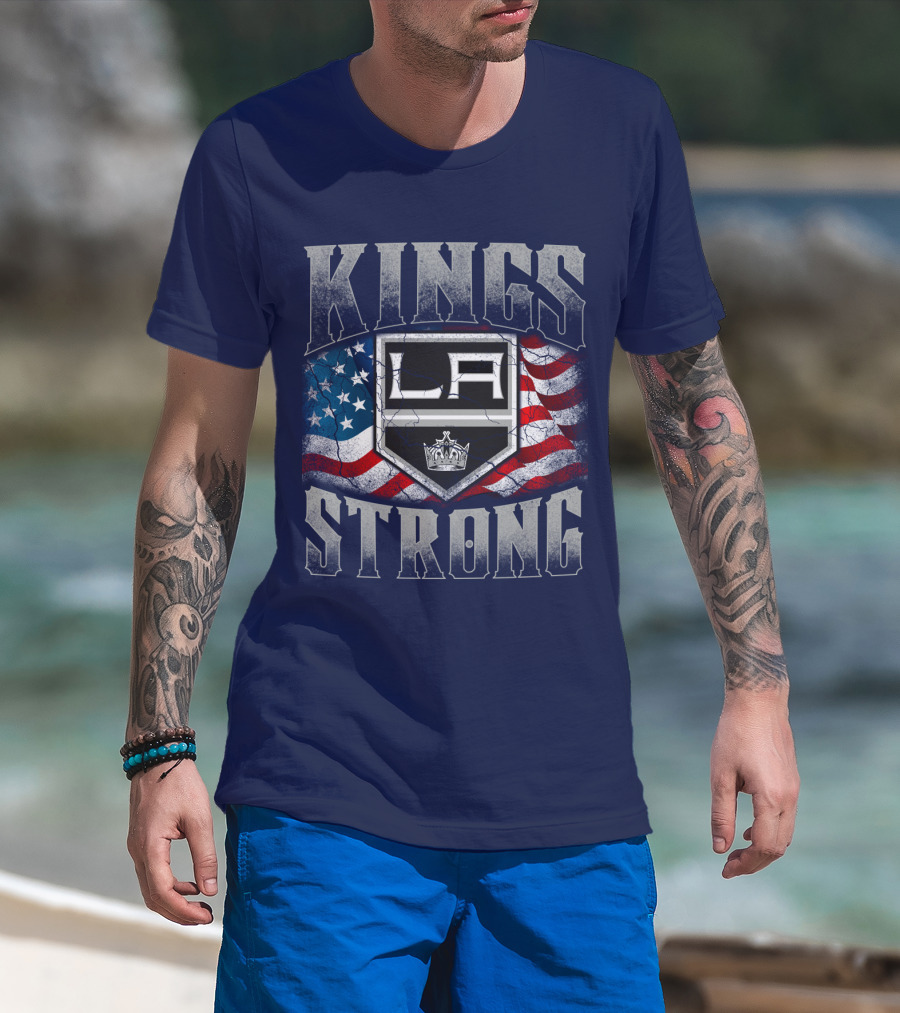 Kings Strong La American Flag T-Shirt