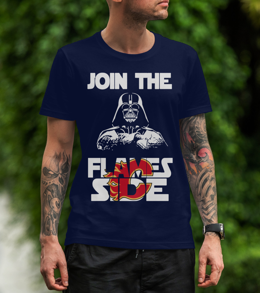 Join The Flames Side Calgary Flames T-Shirt