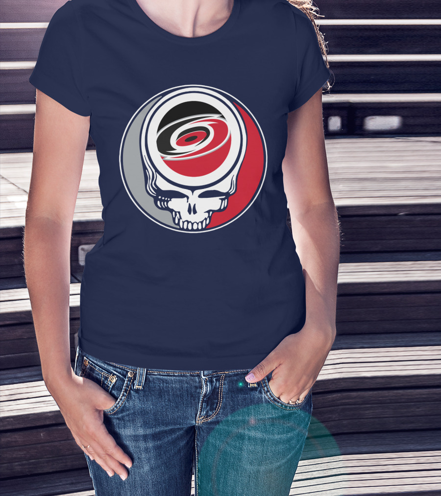 Carolina Hurricanes Grateful Dead Skull T-Shirt
