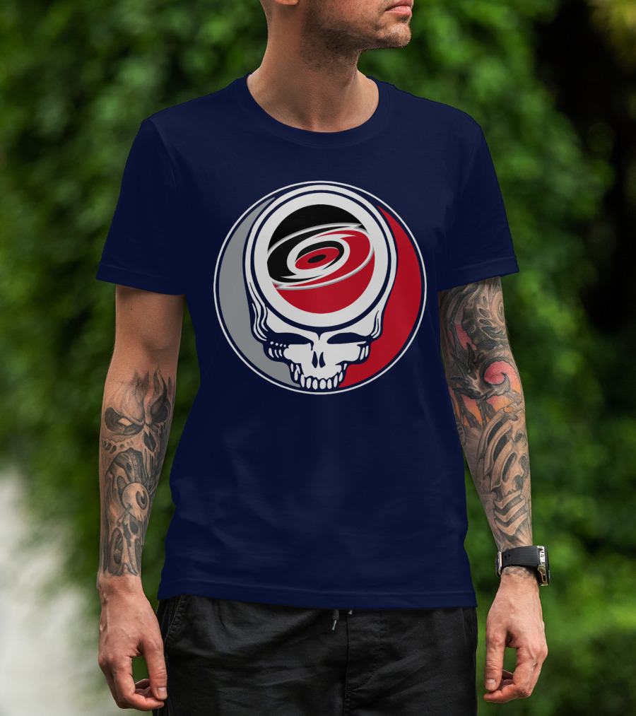 Carolina Hurricanes Grateful Dead Skull T-Shirt