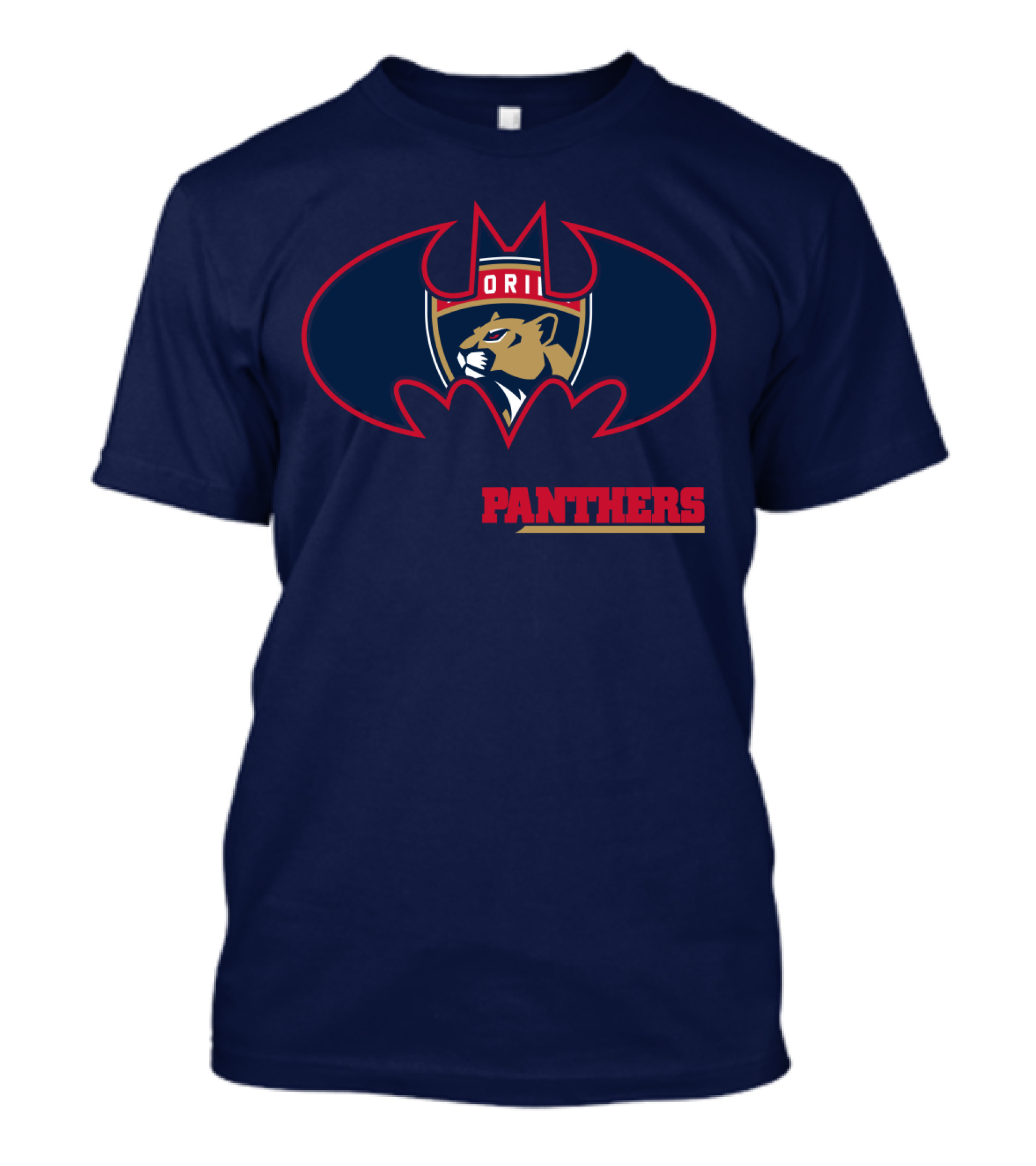 Florida Panthers Bat Symbol Badge T-Shirt