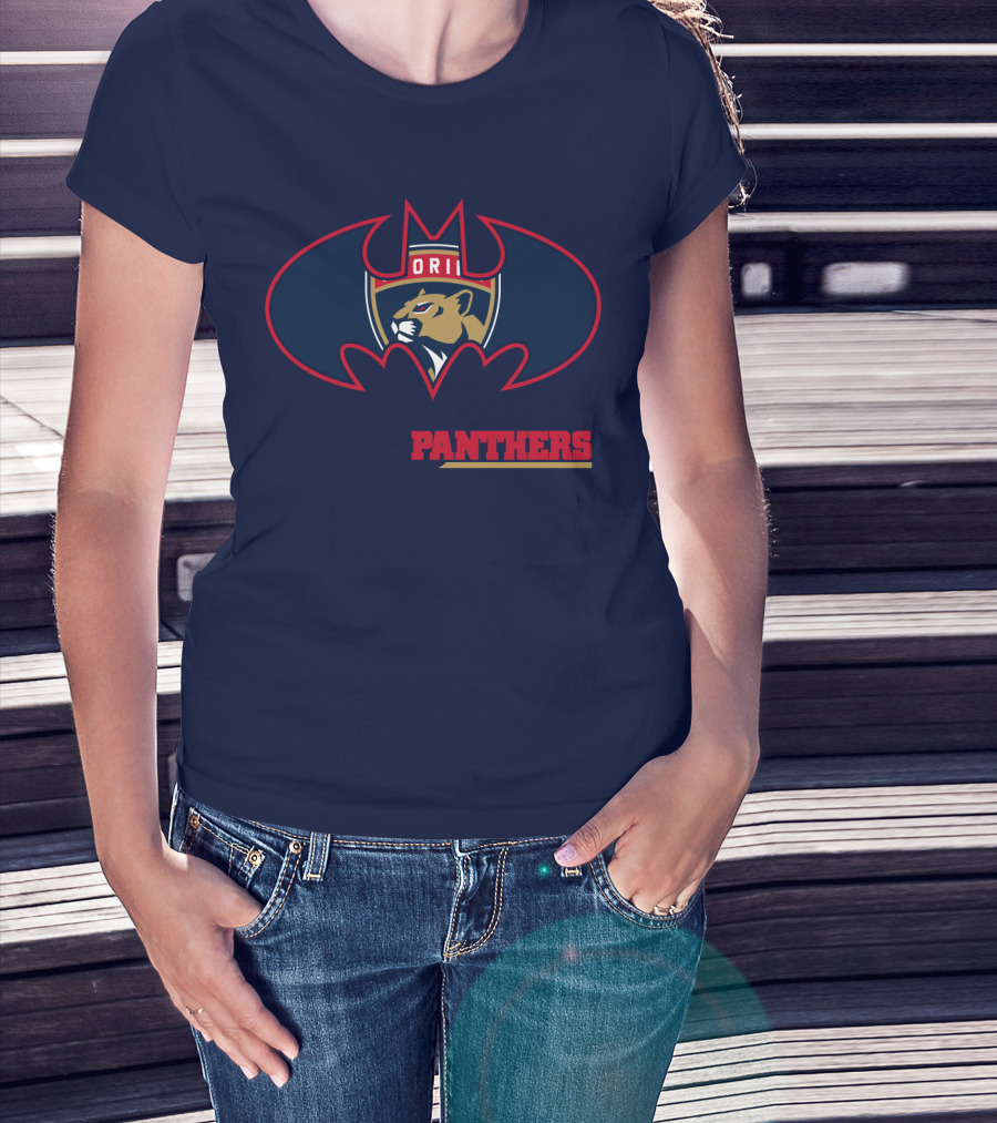 Florida Panthers Bat Symbol Badge T-Shirt