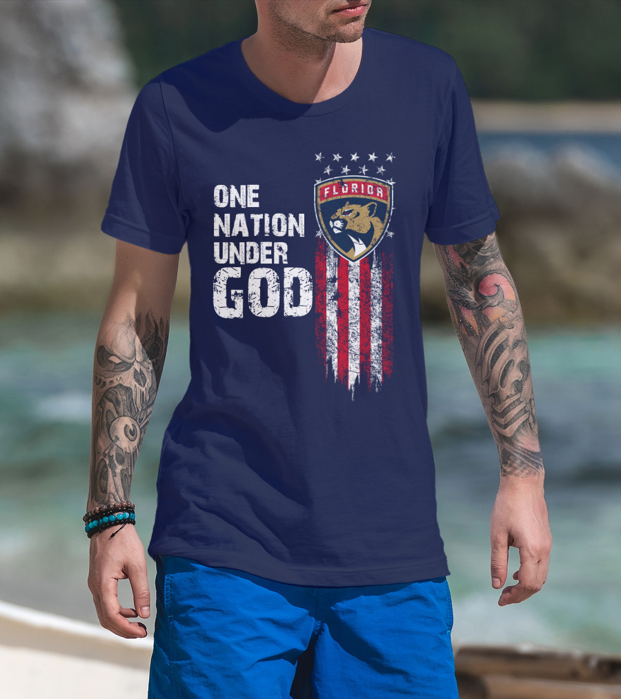 One Nation Under God Florida Panthers T-Shirt