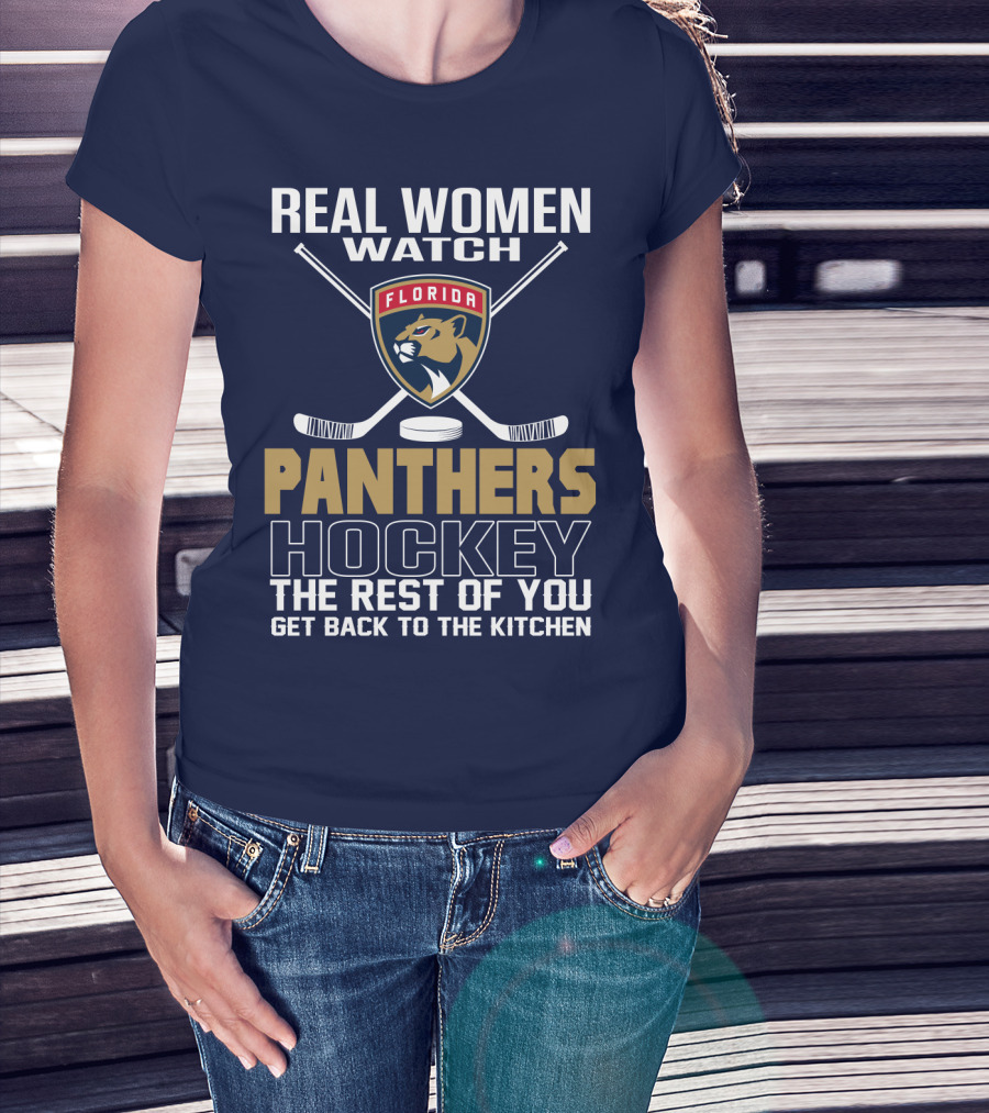 Real Women Watch Florida Panthers Hockey T-Shirt