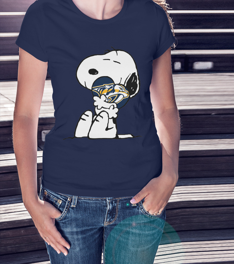 Snoopy Hugging Nashville Predators T-Shirt