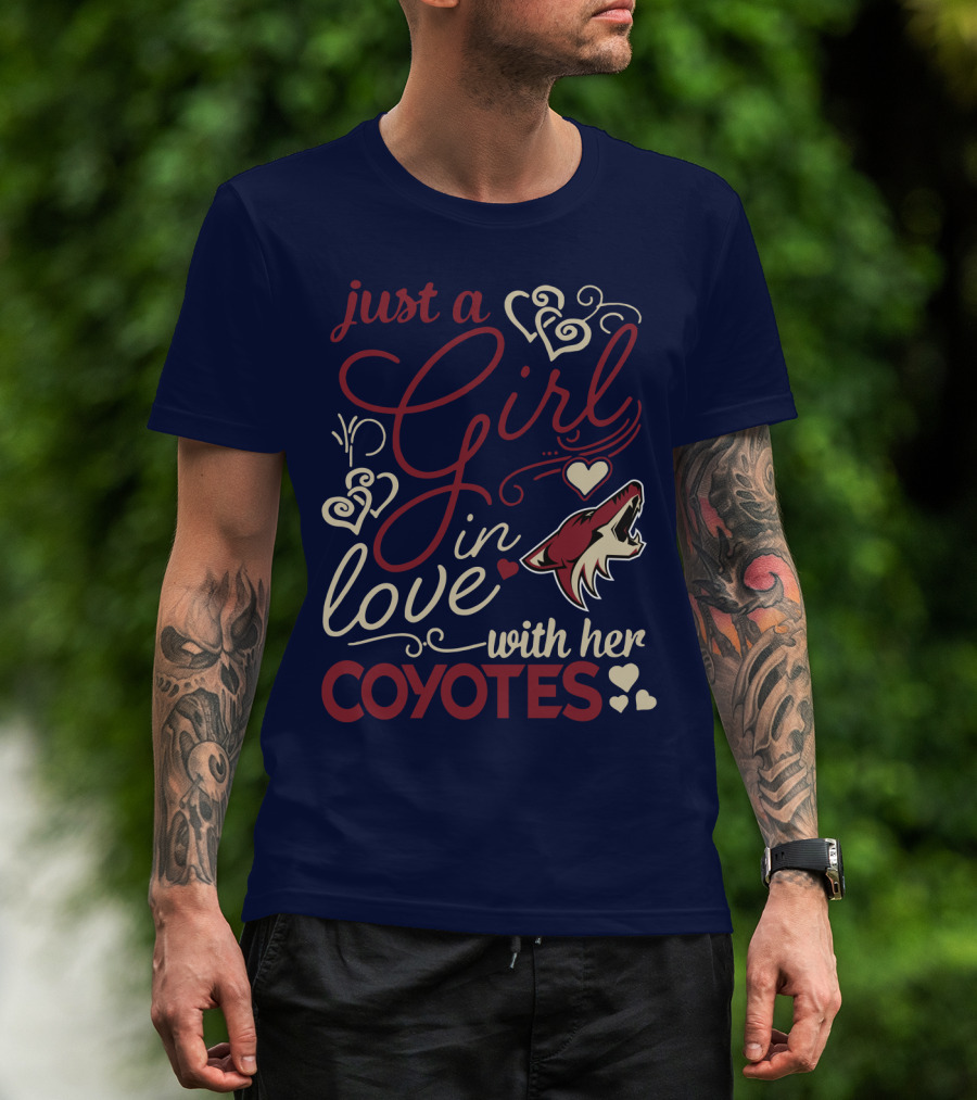 Just A Girl In Love With Her Coyotes T-Shirt