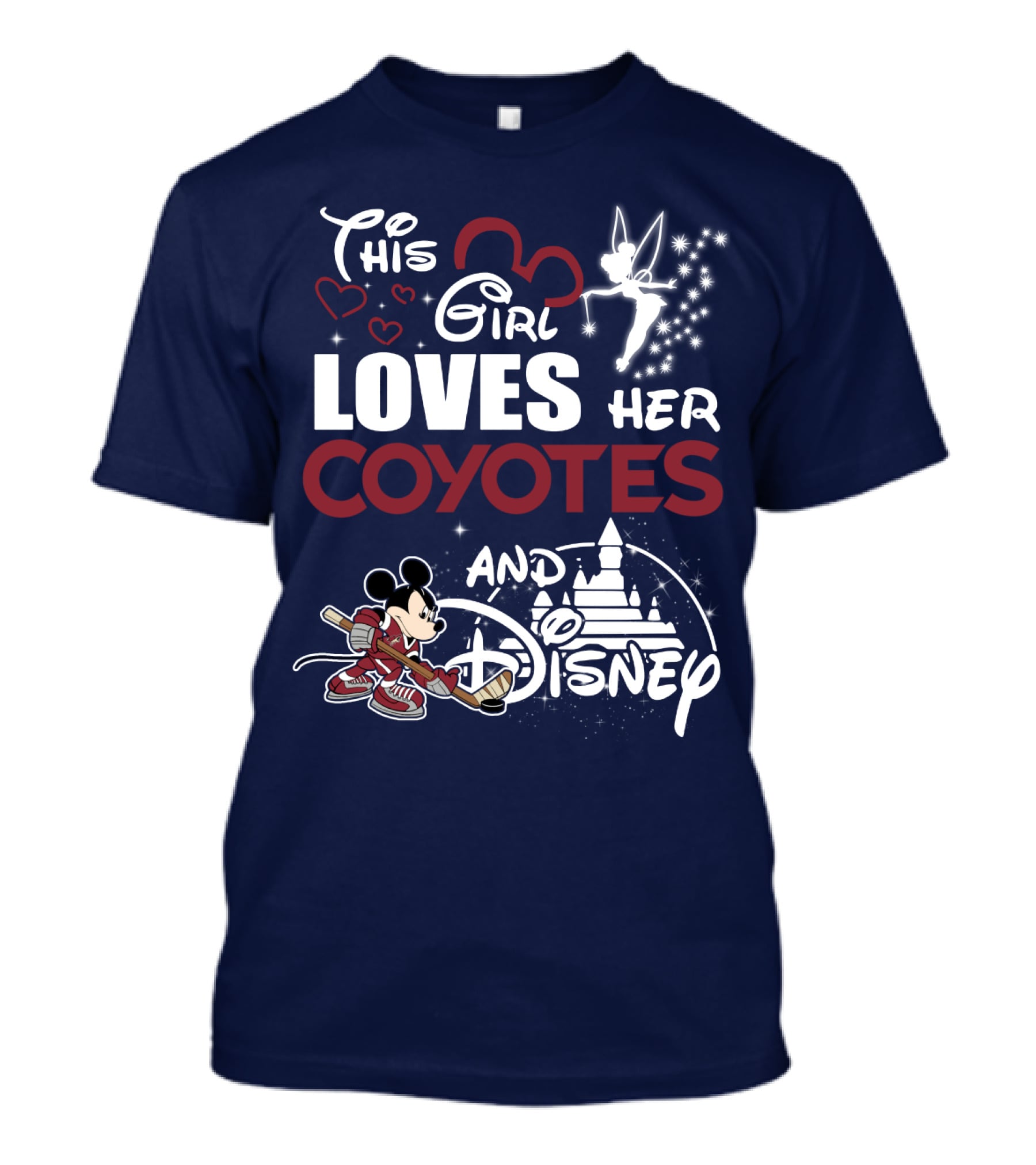 This Girl Loves Her Coyotes And Disney T-Shirt