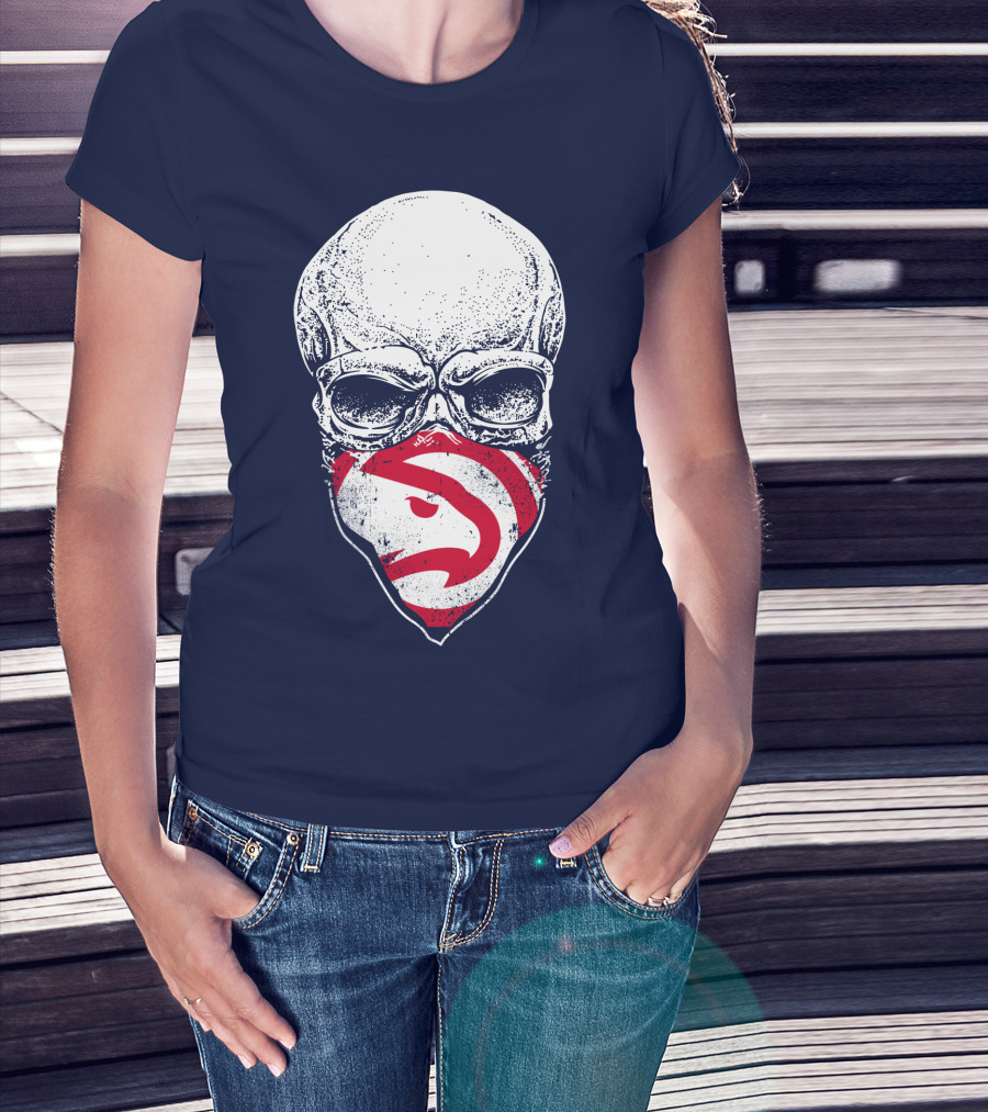 Atlanta Hawks Skull T-Shirt