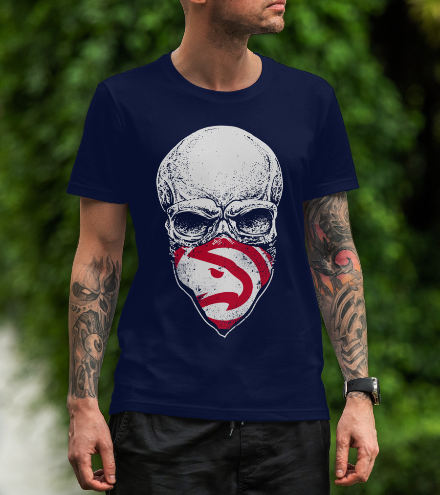 Atlanta Hawks Skull T-Shirt