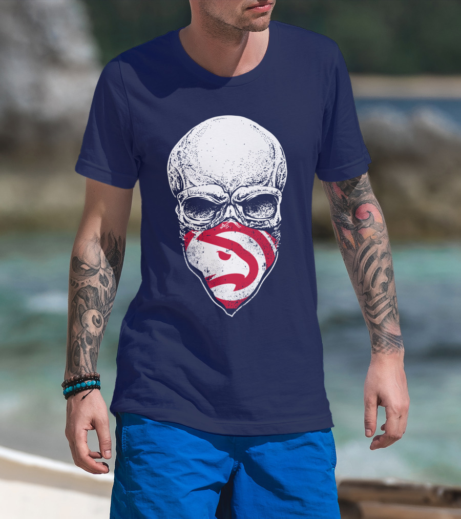 Atlanta Hawks Skull T-Shirt