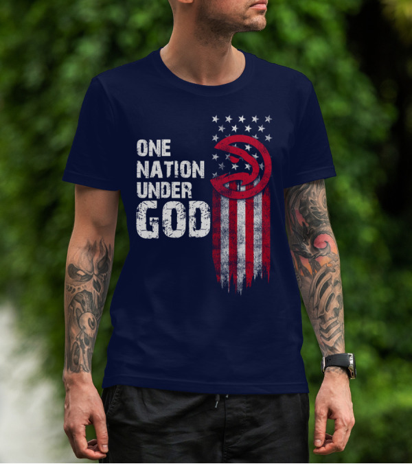One Nation Under God Atlanta Hawks T-Shirt
