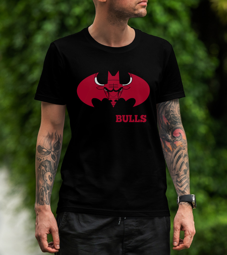 Bulls Batman Logo Mashup T-Shirt
