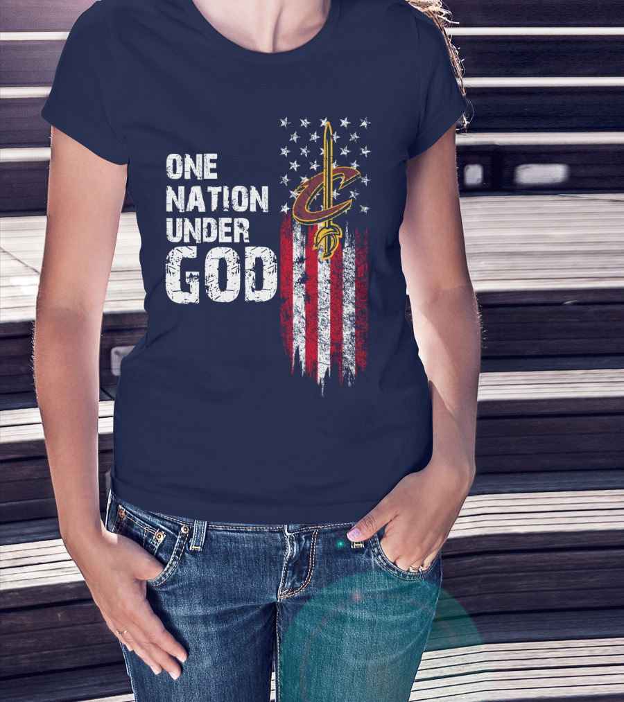 One Nation Under God Cleveland Cavaliers T-Shirt