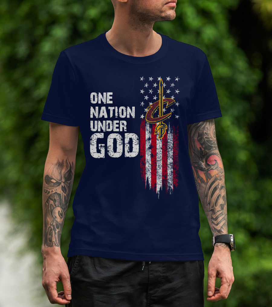 One Nation Under God Cleveland Cavaliers T-Shirt