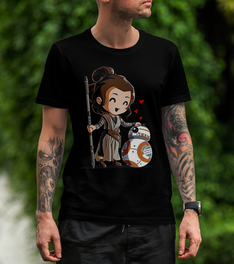 Rey Bb-8 Hearts T-Shirt