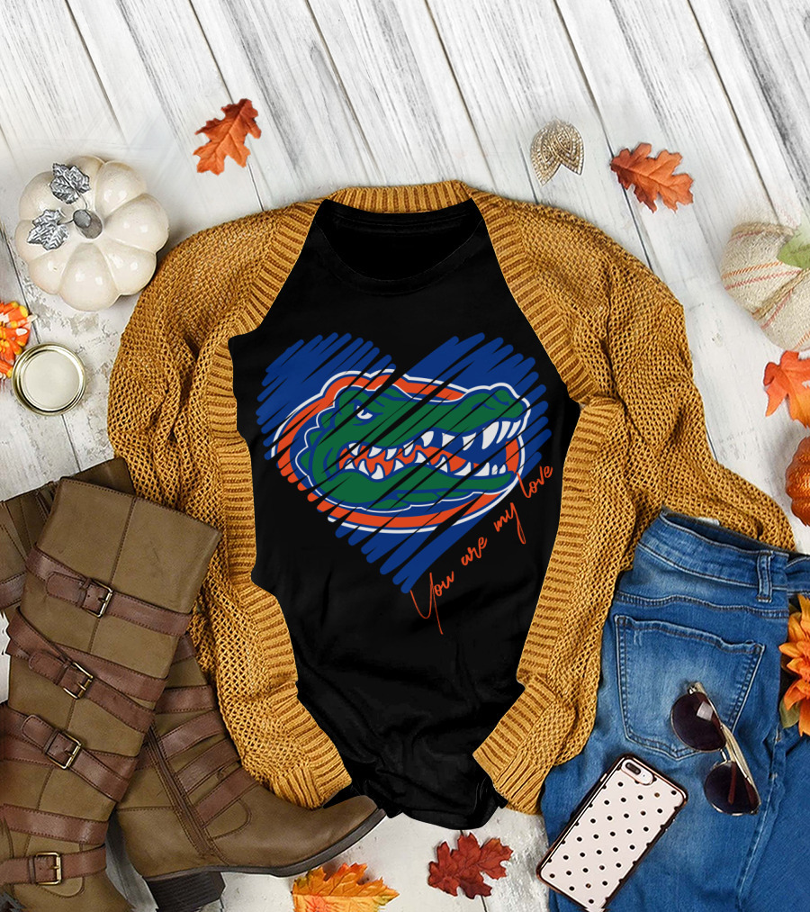 Florida Gators You Are My Love Heart T-Shirt