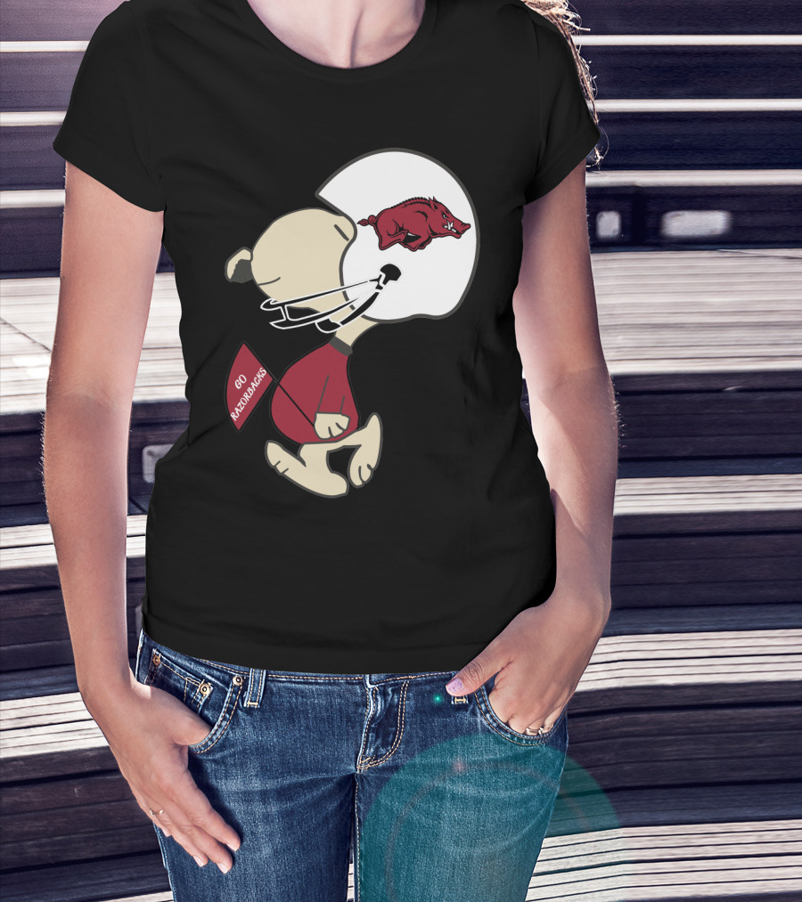 Go Razorbacks Arkansas Razorbacks Helmet Character T-Shirt