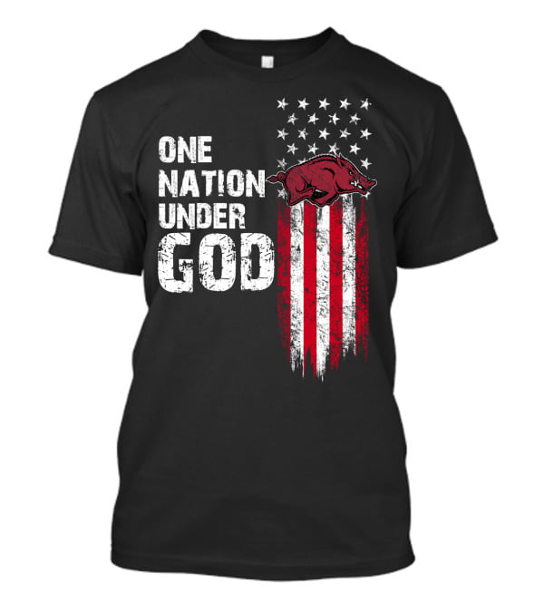 Arkansas Razorbacks One Nation Under God T-Shirt