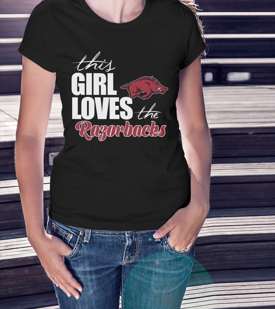 This Girl Loves The Arkansas Razorbacks T-Shirt