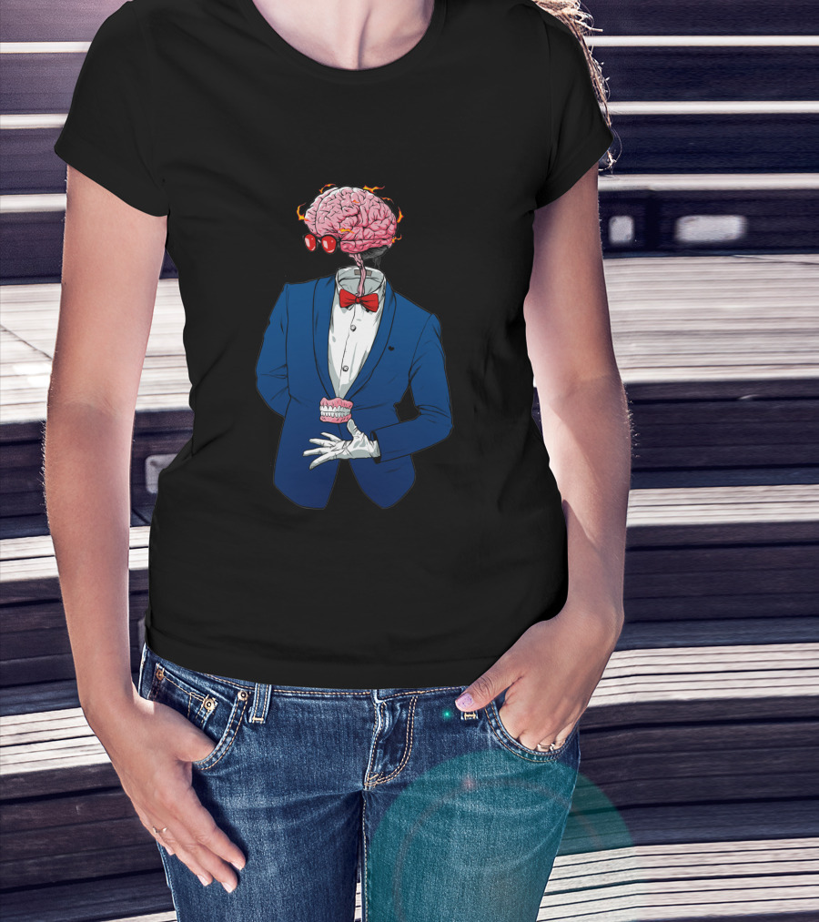 Anatomy 1112234 Brain Bow Tie Suit T-Shirt