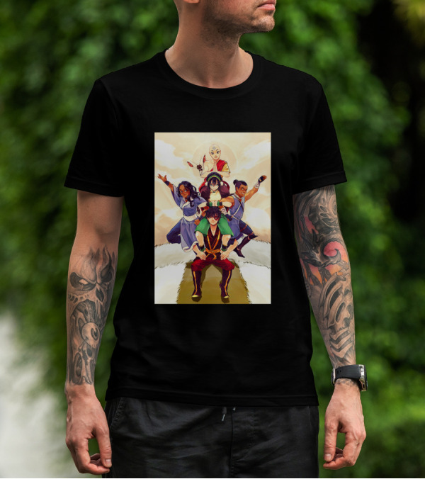 Avatar The Last Airbender Team Pyramid Clouds Sun 1367133 T-Shirt