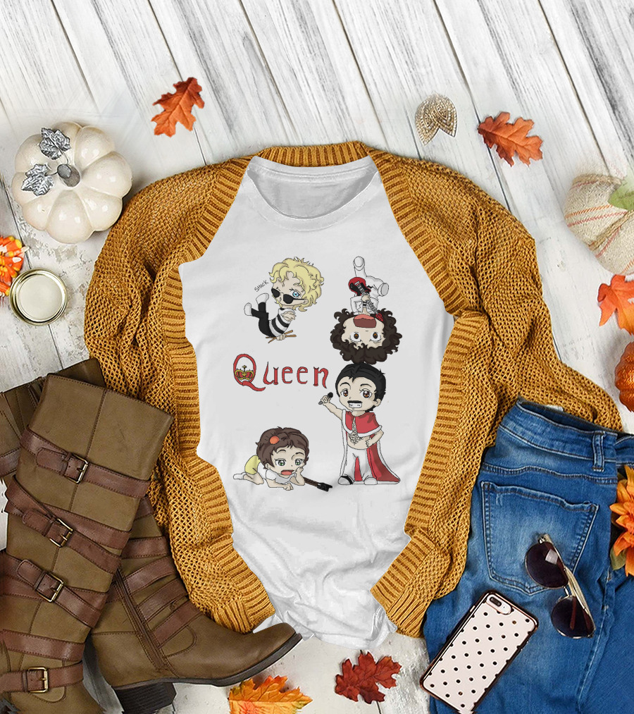 Queen Chibi Band Characters T-Shirt