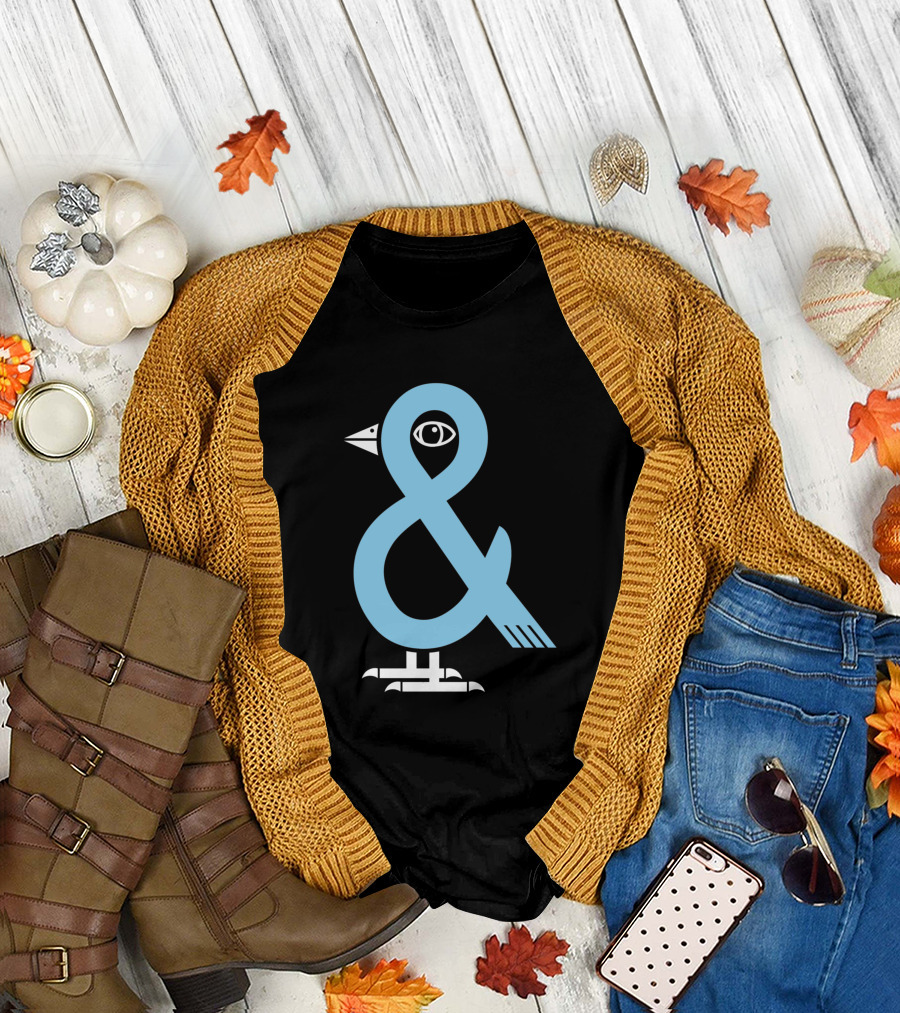 A Bird In The 'And Ampersand Bird Illustration 809179 T-Shirt