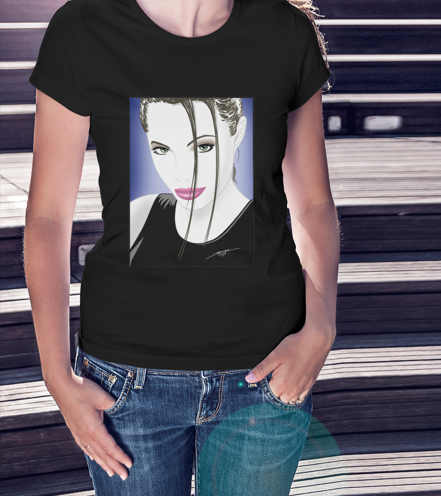 Angelic Raider Femme Fatale Portrait 59647 T-Shirt