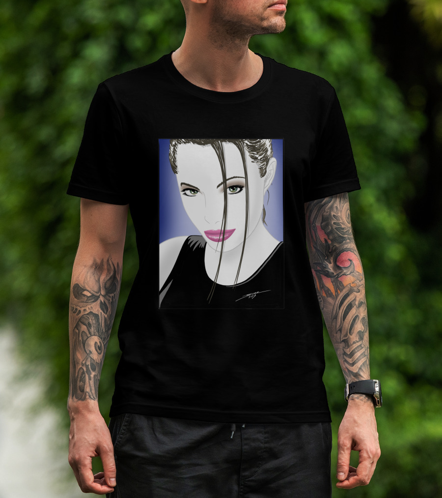 Angelic Raider Femme Fatale Portrait 59647 T-Shirt