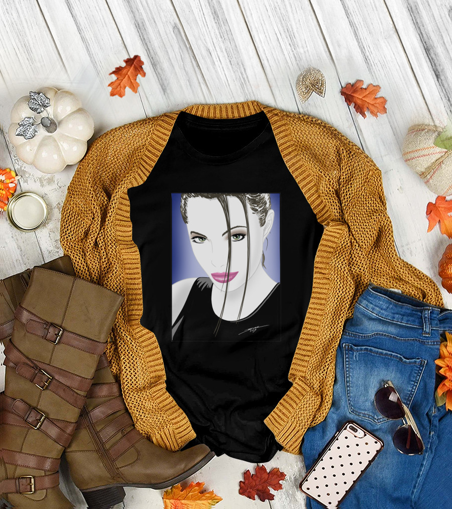 Angelic Raider Femme Fatale Portrait 59647 T-Shirt